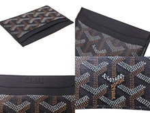 Load image into Gallery viewer, 新品同様 GOYARD ゴヤール サン・シュルピス カードケース STSULPPMLTY01CL01X PVCコーティングキャンバス ブラック 中古 63642