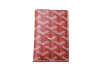 Load image into Gallery viewer, GOYARD ゴヤール サンピエールカードホルダー カードケース STPIE2PMLTY02CL02P PVC レッド ヘリンボーン 美品 中古 63645
