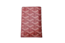 Load image into Gallery viewer, GOYARD ゴヤール サンピエールカードホルダー カードケース STPIE2PMLTY02CL02P PVC レッド ヘリンボーン 美品 中古 63645