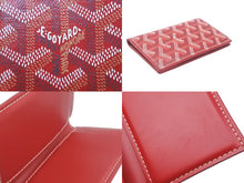 Load image into Gallery viewer, GOYARD ゴヤール サンピエールカードホルダー カードケース STPIE2PMLTY02CL02P PVC レッド ヘリンボーン 美品 中古 63645