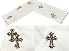 Load image into Gallery viewer, CHROME HEARTS クロムハーツ リーバイス レオパード デニムパンツ 501 クロスボタン サイズ31 レオパード 美品 中古 63678