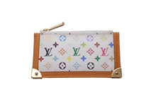 Load image into Gallery viewer, LOUIS VUITTON ルイヴィトン コインケース ポシェット クレ マルチカラー 村上隆 ホワイト M92655 美品 中古 63679