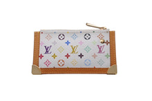 Load image into Gallery viewer, LOUIS VUITTON ルイヴィトン コインケース ポシェット クレ マルチカラー 村上隆 ホワイト M92655 美品 中古 63679