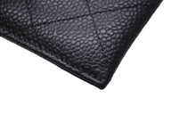 Load image into Gallery viewer, CHANEL シャネル ココマーク カードケース 16番台 キャビアスキン ブラック ゴールド金具 美品 中古 63680