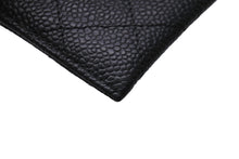 Load image into Gallery viewer, CHANEL シャネル ココマーク カードケース 16番台 キャビアスキン ブラック ゴールド金具 美品 中古 63680