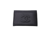 Load image into Gallery viewer, 極美品 CHANEL シャネル ココマーク カードケース 16番台 キャビアスキン ブラック 中古 63681
