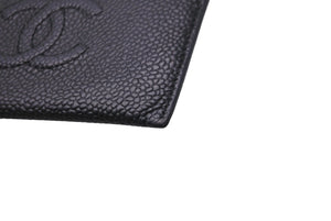 極美品 CHANEL シャネル ココマーク カードケース 16番台 キャビアスキン ブラック 中古 63681