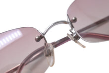 Load image into Gallery viewer, 極美品 CHANEL シャネル ココマーク サングラス リムレス パープル アイウェア ロゴ 小物 4002 c.124/58 57☐19 130 中古 63685