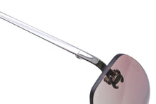 Load image into Gallery viewer, 極美品 CHANEL シャネル ココマーク サングラス リムレス パープル アイウェア ロゴ 小物 4002 c.124/58 57☐19 130 中古 63685
