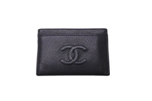 Load image into Gallery viewer, 極美品 CHANEL シャネル ココマーク カードケース 15番台 キャビアスキン ブラック 中古 63686