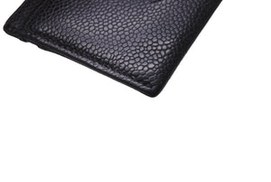 極美品 CHANEL シャネル ココマーク カードケース 15番台 キャビアスキン ブラック 中古 63686