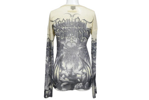 Jean Paul GAULTIER HOMME ジャンポール ゴルチェ オムカットソー ヴィンテージ総柄シアー 560-5。 CKK.JG. 美品 中古 63688 