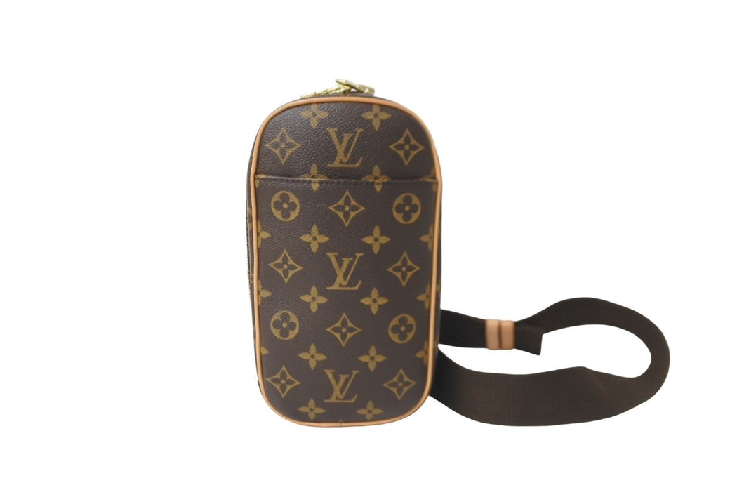 極美品 LOUIS VUITTON ルイヴィトン ショルダーバッグ ボディバッグ ポシェットガンジュ M51870 中古 63698