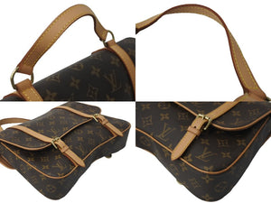 極美品 LOUIS VUITTON ルイヴィトン マレル サックアド ハンドバッグ M51158 モノグラムキャンバス ブラウン ゴールド金具 中古 63703
