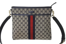 Load image into Gallery viewer, GUCCI グッチ ショルダーバッグ メッセンジャー シェリーライン 388926-KY9PZ GGキャンバス ベージュ 美品 中古 63706