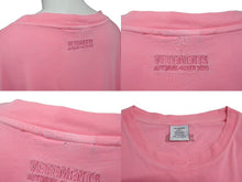 画像をギャラリービューアに読み込む, VETEMENTS ヴェトモン クッキー カップル オーバーサイズ 半袖Ｔシャツ ピンク 5871140 サイズU 美品 中古 63711 