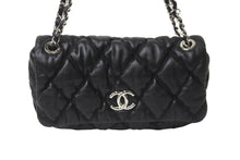 Load image into Gallery viewer, 極美品 CHANEL シャネル ココマーク バブルキルト ハンドバッグ ブラック シルバー金具 中古 63716