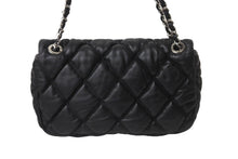 Load image into Gallery viewer, 極美品 CHANEL シャネル ココマーク バブルキルト ハンドバッグ ブラック シルバー金具 中古 63716