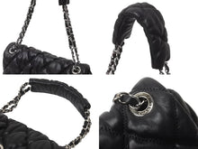 Load image into Gallery viewer, 極美品 CHANEL シャネル ココマーク バブルキルト ハンドバッグ ブラック シルバー金具 中古 63716