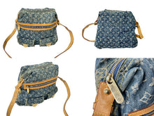 Load image into Gallery viewer, LOUIS VUITTON ルイヴィトン モノグラムデニム バギーPM ワンショルダーバッグ M95049 ブルー ロゴ 美品 中古 63719