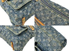 Load image into Gallery viewer, LOUIS VUITTON ルイヴィトン モノグラムデニム バギーPM ワンショルダーバッグ M95049 ブルー ロゴ 美品 中古 63719