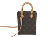 Load image into Gallery viewer, 極美品 LOUIS VUITTON ルイヴィトン ショルダーバッグ M81295 プティットサックプラ モノグラム ブラウン ゴールド金具 中古 63725