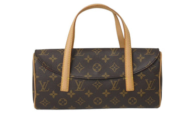 LOUIS VUITTON ルイヴィトン ソナチネ モノグラム ハンドバッグ M51902 PVC ブラウン 美品 中古 63728