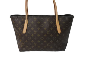 極美品 LOUIS VUITTON ルイ ヴィトン モノグラム ラスパイユPM トートバッグ M40608 キャンバス ブラウン ベージュ 中古 63729