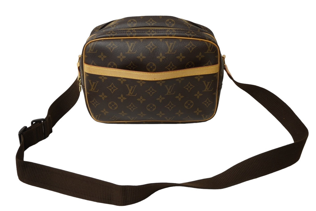 LOUIS VUITTON ルイヴィトン ショルダーバッグ リポーターPM M45254 モノグラム ブラウン 美品 中古 63730