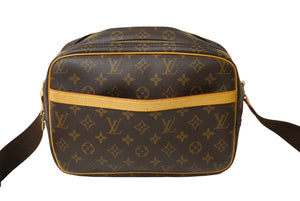 LOUIS VUITTON ルイヴィトン ショルダーバッグ リポーターPM M45254 モノグラム ブラウン 美品 中古 63730