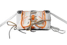 Load image into Gallery viewer, 極美品 BALENCIAGA バレンシアガ スニーカーヘッドフォンホルダー ショルダーバッグ ファブリック ホワイト オレンジ 中古 63732