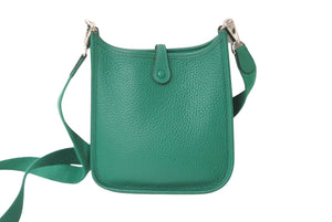 新品同様 HERMES エルメス エブリンTPM ショルダーバックC刻印 ヴェールヴェルティゴ グリーン 中古 63736
