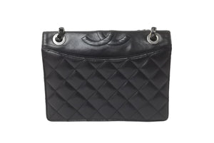 CHANEL シャネル フルフラップ マトラッセ チェーン ショルダーバック 21番台 ラムスキン シルバー金具 美品 中古 63737