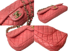 Load image into Gallery viewer, CHANEL シャネル マトラッセ 25cm イーストウッド バレンタインシリーズ ショルダーバッグ A46514 ラムスキン ピンク ゴールド金具 美品 中古 63738