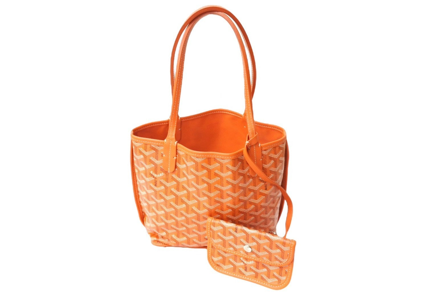 極美品 GOYARD ゴヤール ハンドバッグ アンジュ ミニポーチ付き 