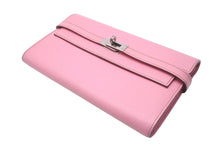 Load image into Gallery viewer, HERMES エルメス ケリーウォレット 長財布 B刻印 2023年 ヴォーエプソン モーヴシルベストル シルバー金具 美品 中古 63743