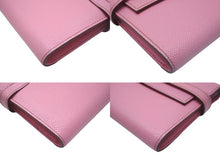Load image into Gallery viewer, HERMES エルメス ケリーウォレット 長財布 B刻印 2023年 ヴォーエプソン モーヴシルベストル シルバー金具 美品 中古 63743