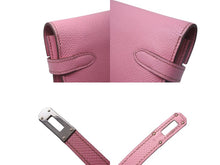 Load image into Gallery viewer, HERMES エルメス ケリーウォレット 長財布 B刻印 2023年 ヴォーエプソン モーヴシルベストル シルバー金具 美品 中古 63743