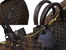 Load image into Gallery viewer, 極美品 LOUIS VUITTON ルイヴィトン ボストンバッグ キーポルバンドリエール 55 ダミエキャンバス ブラウン N41414 中古 63744