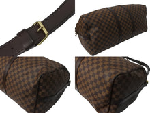 Load image into Gallery viewer, 極美品 LOUIS VUITTON ルイヴィトン ボストンバッグ キーポルバンドリエール 55 ダミエキャンバス ブラウン N41414 中古 63744