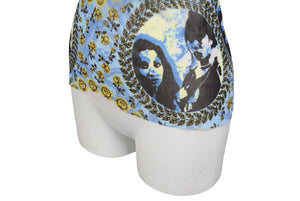 レア極美品 Jean Paul GAULTIER ジャンポール ゴルチェ 570-5 CKK.PJ フラワーガール プリントパワーネットカットソー サイズ40 中古 63752 