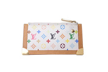 画像をギャラリービューアに読み込む, LOUIS VUITTON ルイヴィトン コインケース ポシェット クレ マルチカラー 村上隆 ホワイト M92655 美品 中古 63755