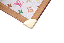 画像をギャラリービューアに読み込む, LOUIS VUITTON ルイヴィトン コインケース ポシェット クレ マルチカラー 村上隆 ホワイト M92655 美品 中古 63755