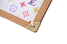 画像をギャラリービューアに読み込む, LOUIS VUITTON ルイヴィトン コインケース ポシェット クレ マルチカラー 村上隆 ホワイト M92655 美品 中古 63755