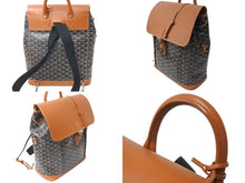 Load image into Gallery viewer, GOYARD ゴヤール アルパン バックパックMM PVCコーティングキャンバス ALPIN2MMLTY01CL03P ブラウン ブラック 美品 中古 63765