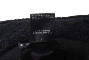CHANEL シャネル 2022年 廃盤 ハット パイル地 サイズ M ブラック 黒 ココマーク コットン 美品 中古 63766