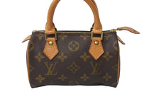 Load image into Gallery viewer, LOUIS VUITTON ルイヴィトン ハンドバッグ ミニスピーディ モノグラム ブラウン M41534 PVC レザー ゴールド金具 美品 中古 63771