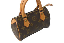 Load image into Gallery viewer, LOUIS VUITTON ルイヴィトン ハンドバッグ ミニスピーディ モノグラム ブラウン M41534 PVC レザー ゴールド金具 美品 中古 63771