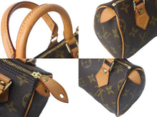 Load image into Gallery viewer, LOUIS VUITTON ルイヴィトン ハンドバッグ ミニスピーディ モノグラム ブラウン M41534 PVC レザー ゴールド金具 美品 中古 63771