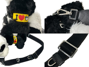 新品同様 DOLCE&GABBANA ドルチェアンドガッバーナ ショルダーバッグ パンダ 呪術廻戦 22SS ブラック ホワイト BM2110 中古 63779